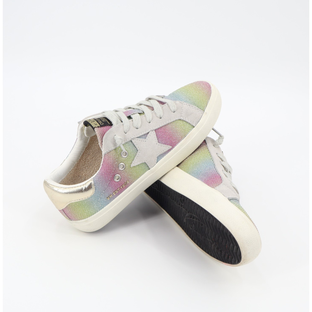 Vintage Havana Women's Sparkle Pastel Rainbow Sneakers Sz 7 - Picture 3 of 10